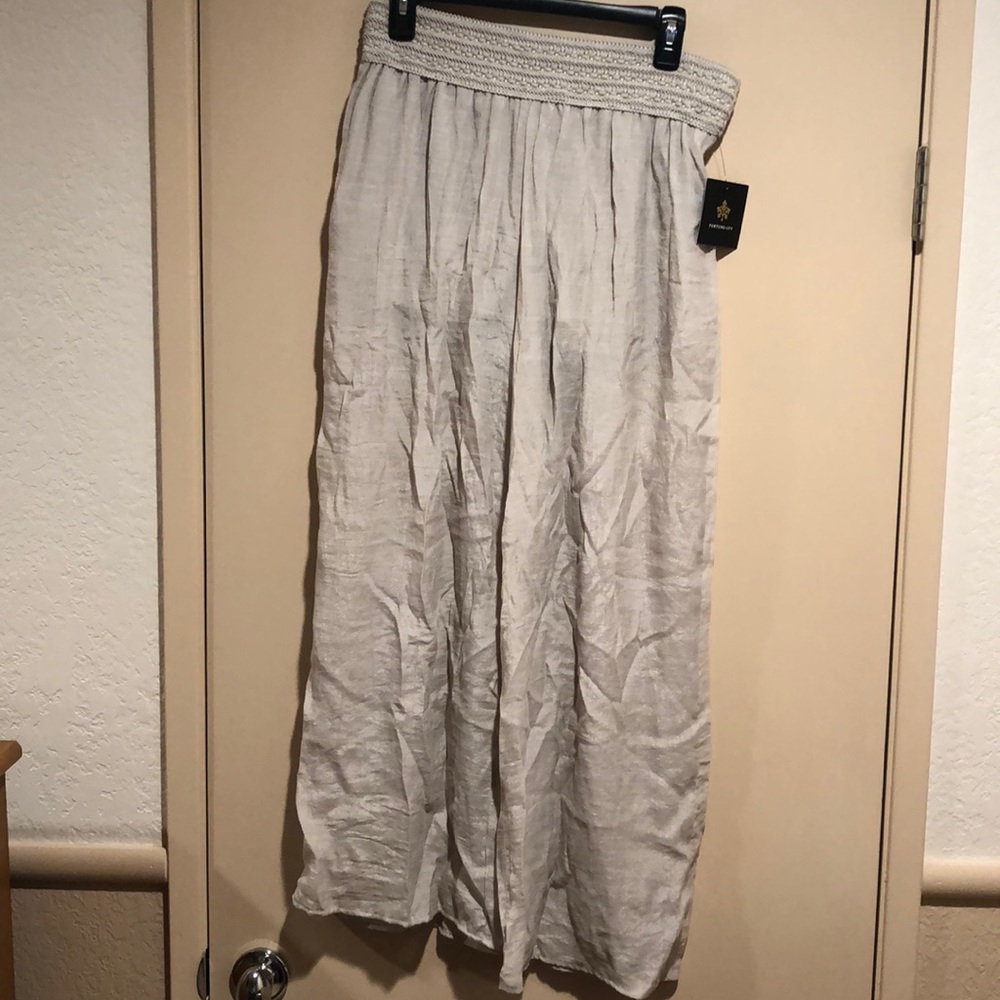 Fortune + Ivy Khaki Gauze Pants- Large